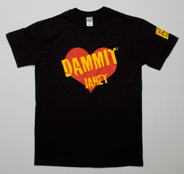 Tee-Shirt with Dammit Janet Logo