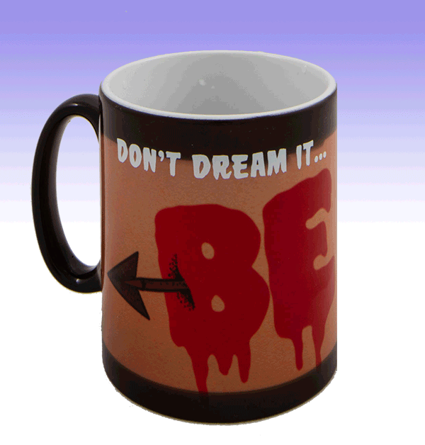 Mug with hot water in