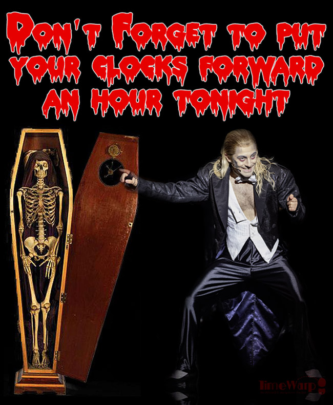 Put your clocks forward tonight