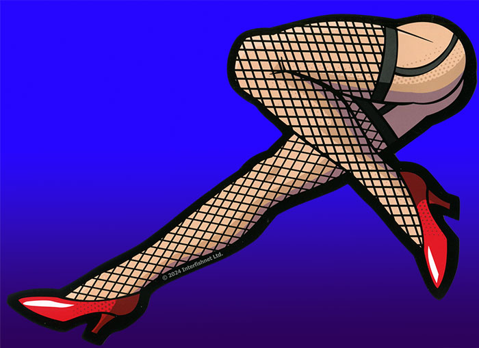 Legs in Stockings Cut Out