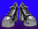 Regular Frankie Fan Fishnet Platform Heels