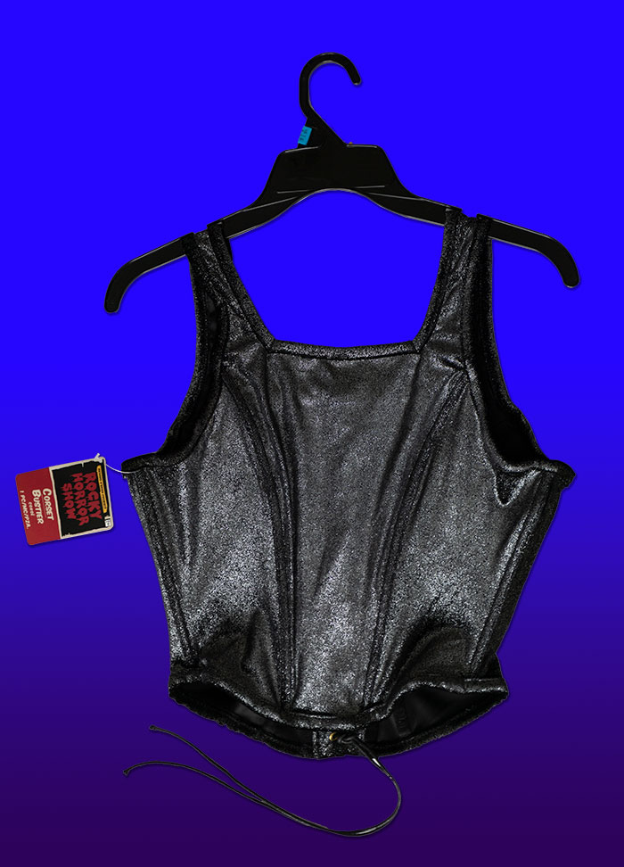 Corset with hanger and label
