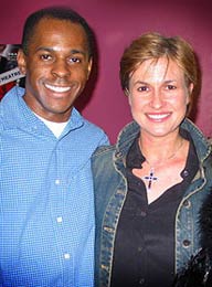 Andi Peters and Emma Forbes